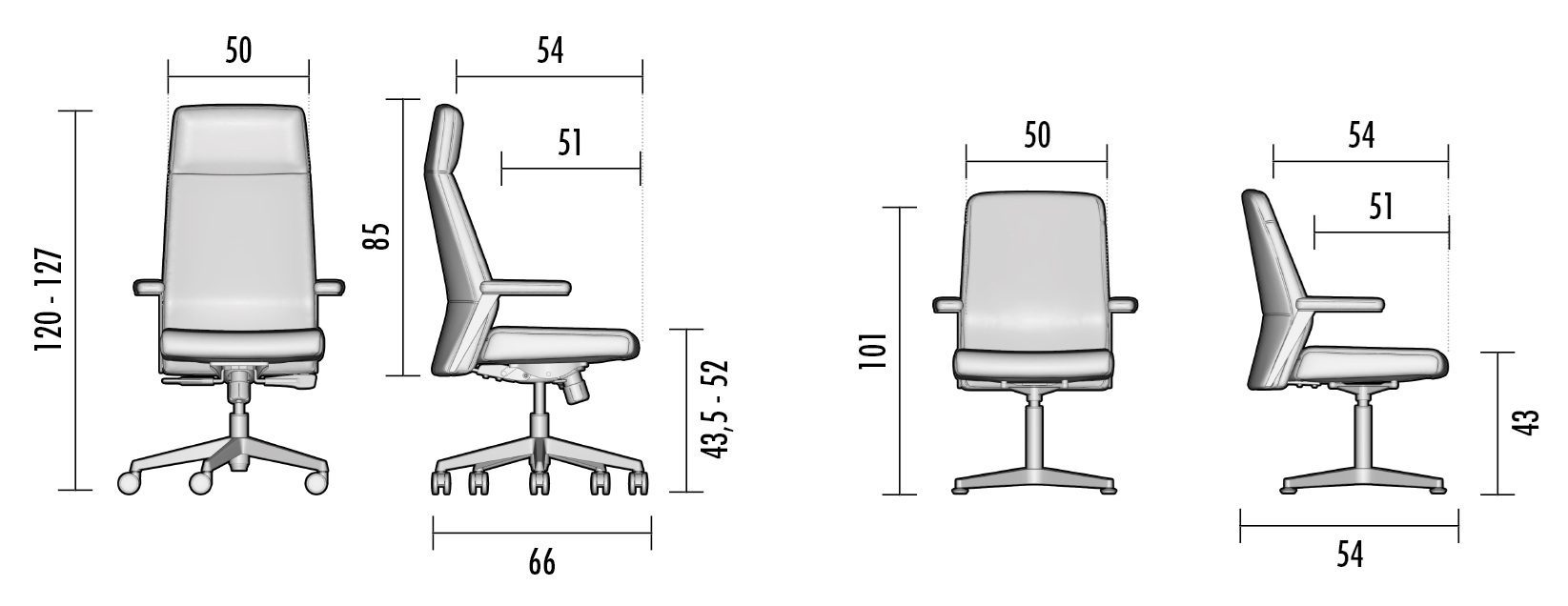 Sillón giratorio de dirección D2 - Imagen 8