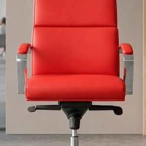 sillón giratorio de dirección de respaldo alto con brazos.